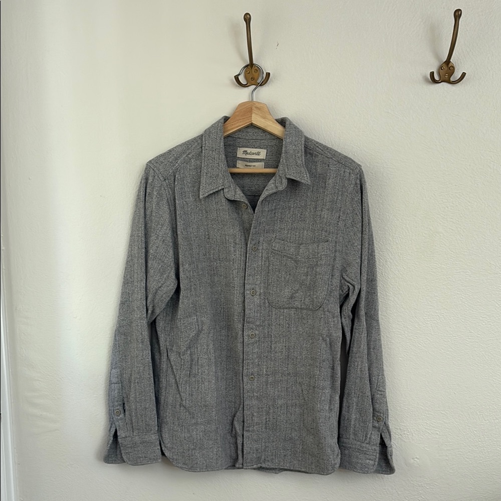 Madewell heathered button up